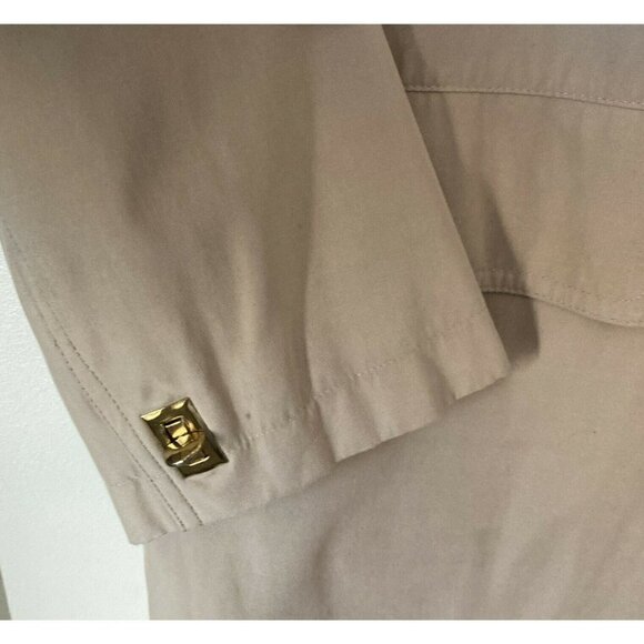 Anne Klein Women’s s Rain Car 3-Season  Coat Jacket Tan Khaki Hip Length Size M - Picture 4 of 12